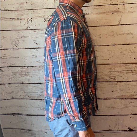 Izod Plaid Mens size Large Button down Shirt - Picture 2 of 10